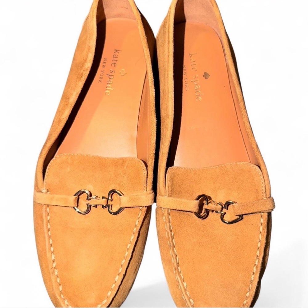 Tan Kate Spade loafers